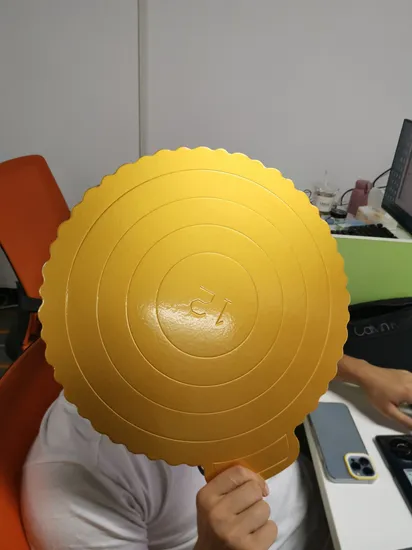 Cheap Customized Disposable Paper Plate Cake Board Tray Fancy Cardboard Round Circle Cake Tray