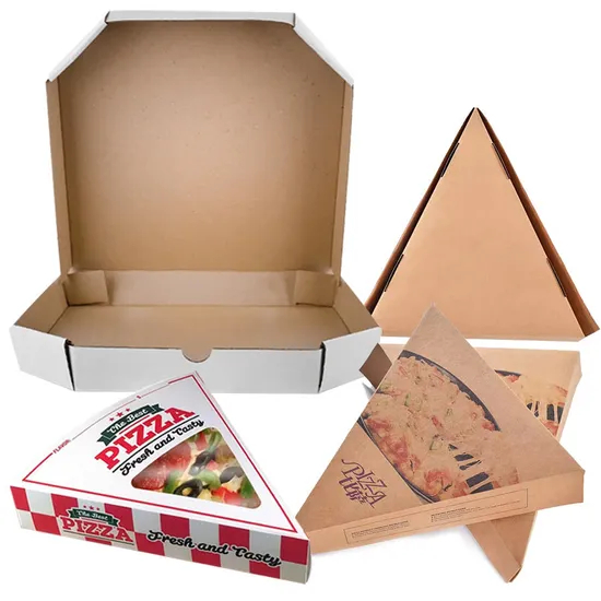 Factory Cheap Customized All Size Color Food Grade Corrugated White Cardboard Wholesale Biodegradable Eco-Friendly Packaging Pizza Paper Box