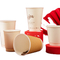 Wholesale Food Grade Eco-Friendly Disposable Custom Juice Storage Packaging Milk Tea Juice Clear Plastic Cold Hot Drink Single Double Wall Corrugated Paper Cup