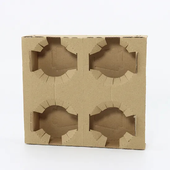 Disposable Biodegrade Drink Food Container Customized Eco Friendly Coffee Paper Cup Carrier 2-Cell and 4-Cell