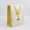 Luxury Customized Biodegradable Brown Packaging Flat Handle Kraft Paper Gift Shopping Bags