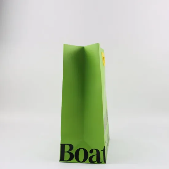 Customized Colors Kraft Paper Packaging Gift Tote Carrier Paper Shoppingpacking Bag