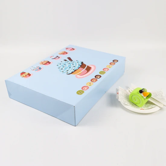 Factory Cheap Customized Printed Logo Size Food Grade Paper Takeaway Doughnut Wholesale Disposable Luxury Bakery Packaging Delivery Macaron Cake Card Box