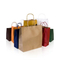 Factory Cheap Wholesale High-Quality Degradable Recyclable Kraft Card Paper Food Gift Bag Custom Print Colorful Portable Packaging Shopping Bag with Handle