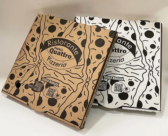 Factory Cheap Wholesale Customized Size Food Grade Eco-Friendly Offset Printing Corrugated Kraft Paper Fast Food Takeaway Lunch Meal Packaging Pizza Box