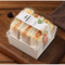 Wholesale Customized Printing Transparent Window Eco-Friendly Food Grade Cardboard Toast Wedge Container Paper Sandwich Sushi Cake Box