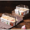 Factory Wholesale Customized Printing Transparent Window Eco-Friendly Food Grade Cardboard Toast Wedge Container Paper Sandwich Sushi Cake Box with Clear Window