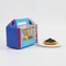 Factory Cheap Custom Transparent Window Printed Logo Size Food Grade Doughnut Wholesale Disposable Bakery Packaging Macaron Cake Cardboard Paper Box with Handle