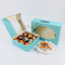 Factory Direct Sale Cheap Personalized Luxury Transparent Window Customized Printed Food Grade Disposable Packaging Macaron Cake Doughnut Sweet Cardboard Box