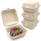 Disposable Bagasse Take Away Food Box Food Packaging Hamburger Box
