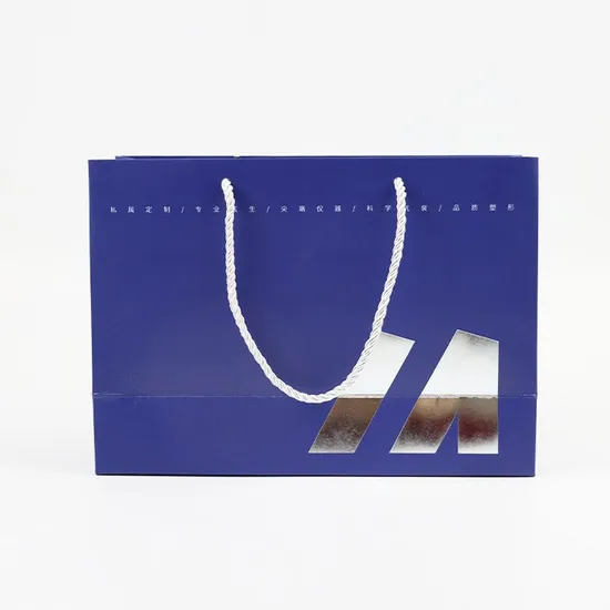 Wholesale Custom Printing Luxury Personalized Degradable Recyclable Shopping Gift Food Greeting Card Letter Packaging Kraft Cardboard Paper Bag with Handle