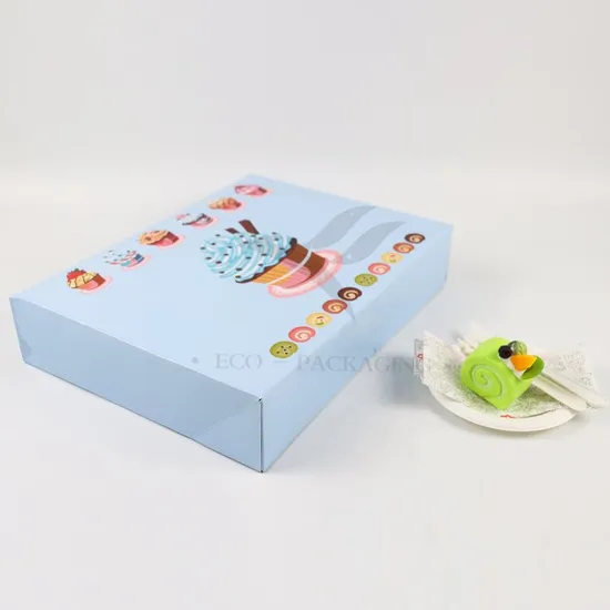 Factory Wholesale Cheap Personalized Luxury Customized Printed Logo Size Food Grade Disposable Packaging Macaron Cake Doughnut Sweet Cardboard Box