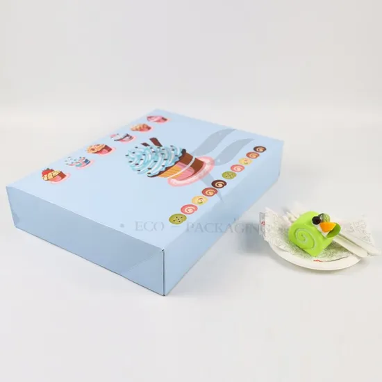 Factory Wholesale Cheap Personalized Luxury Customized Printed Logo Size Food Grade Disposable Packaging Macaron Cake Doughnut Sweet Cardboard Box