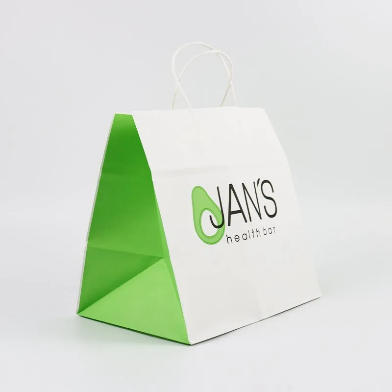 Factory Cheap Wholesale Custom Print Luxury Personalized Degradable Recyclable Shopping Gift Food Cosmetic Packaging Kraft Cardboard Paper Bag