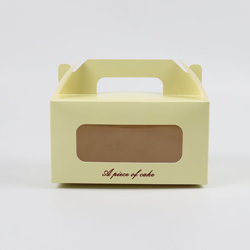 Factory Cheap Customized Printed Logo Food Grade Doughnut Wholesale Custom Size Disposable Bakery Packaging Donuts Macaron Cake Packing Paper Box with Handle