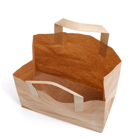 Custom Logo Recyclable Eco-Friendly Paper Food Handle Bags Take Away Paper Bags