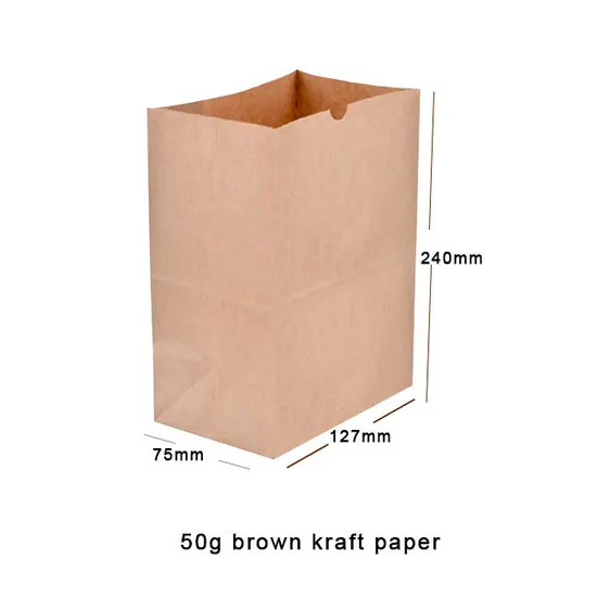 High Quality Plain Kraft Paper Custom Logo Paper Bags Bio-Degradable Paper Bag