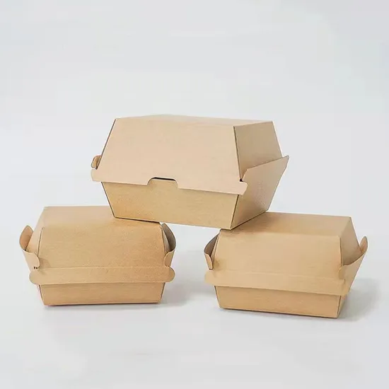 Disposable Burger Box Custom Burger Box Logo Biodegradable Burger Shape Lunch Box Food Container