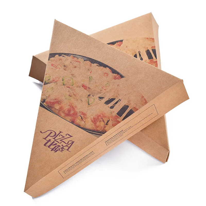 Custom Cheap Pizza Boxes Kraft Paper Pizza Packaging Box Pizza Slice Box Delivery Box