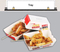 Factory Wholesale Customized Disposable Food Grade French Fries Chicken Nuggets Burger Paper Packaging Box