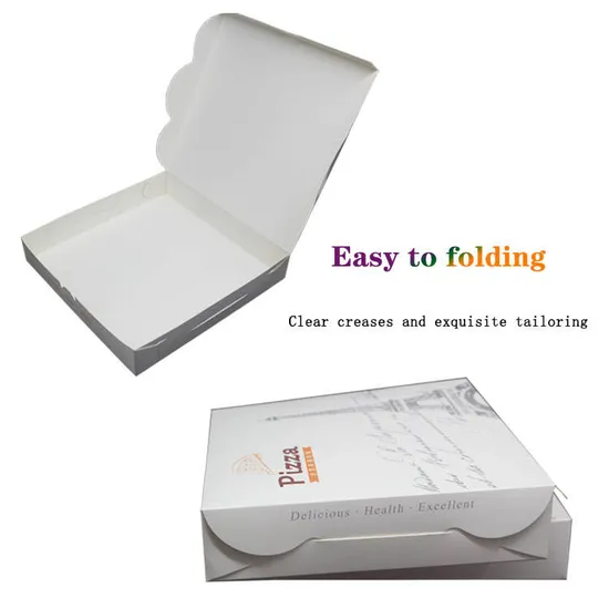Custom Biodegradable Pizza Packaging Boxes Cardboard Paper Pizza Boxes Custom Baked Pizza Box