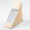 Custom Wholesale Paper Box Sandwich Packing Box Triangle Sandwich Packing Box with Window