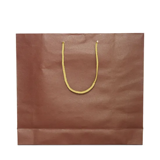 Custom Printed Your Own Logo White Brown Kraft Gift Craft Shopping Paper Bag with Handles