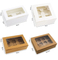 Biodegradable Customized Size Cake Paper Boxes Cup Cake Box with Window for Baking Cake Shop Box