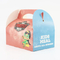 Custom White Cardboard Cake Box Children Cake Box Colorful Paper Cake Box with Handle