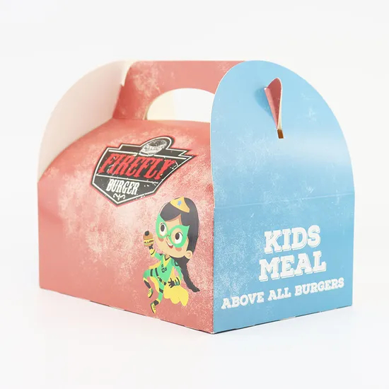 Custom White Cardboard Cake Box Children Cake Box Colorful Paper Cake Box with Handle