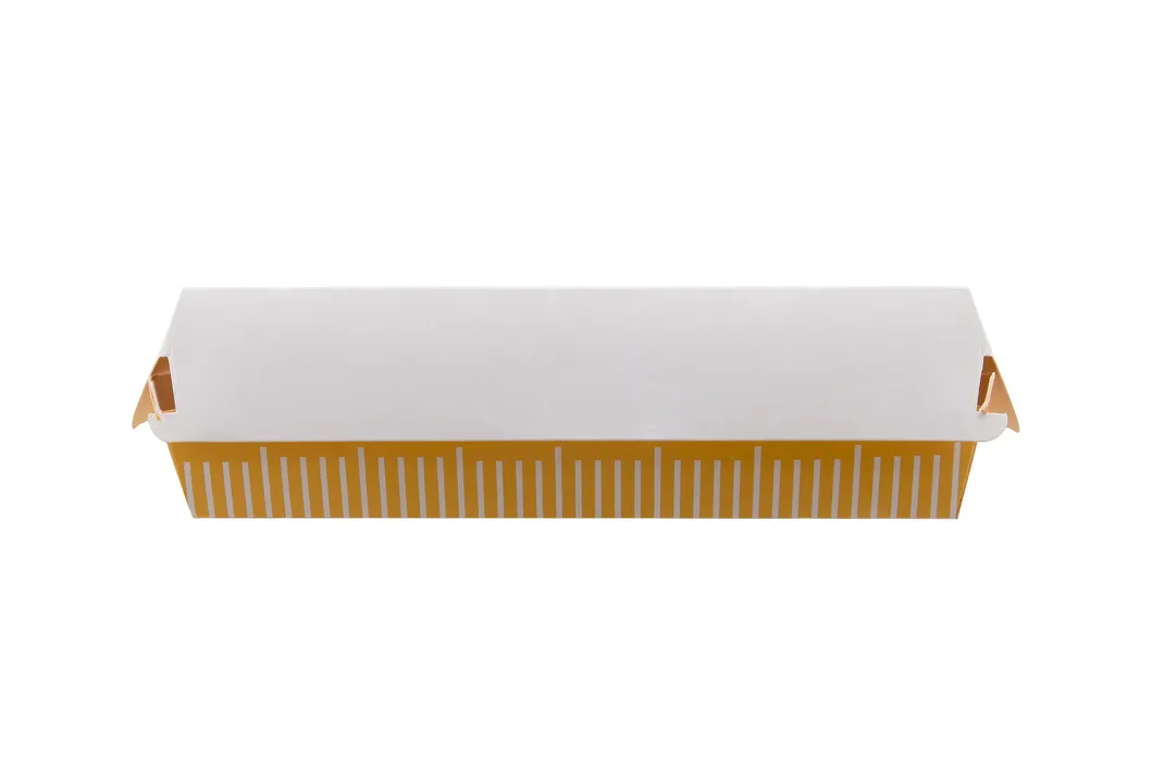 Wholesale Customized Printing with Loge High Quality Food Grade Cardboard Burger Packing Box Fastfood Restaurant Bakery Hamburger Paper Clamshell Packaging 5inc