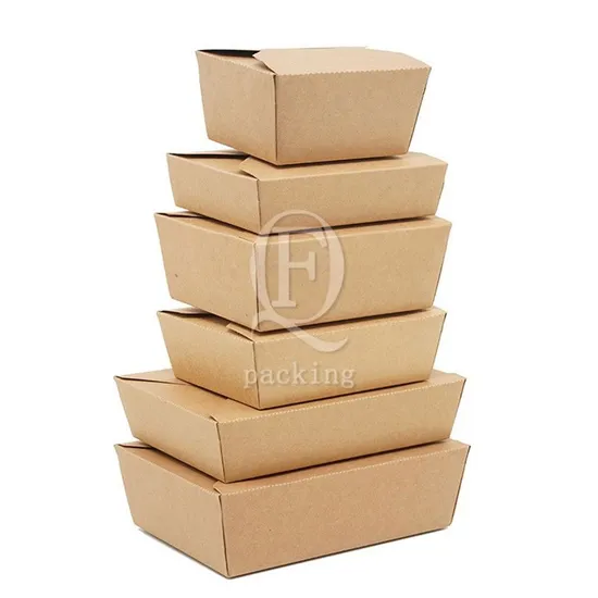 Easy Carry Partition Design Customized Paper Snack Box for Snacks