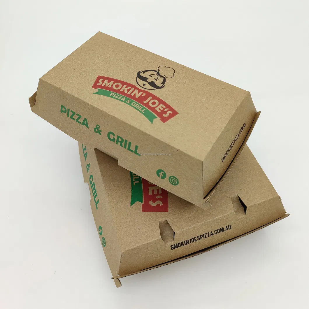 6inch Custom Printed Recycled Take Away French Fries Paper Boxes Fast Food Burger Hamburger Packaging