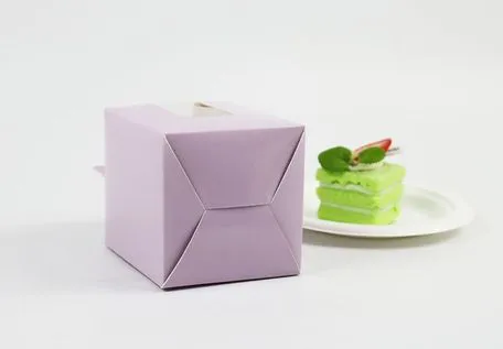 Moisture-Proof Ventilation Design Customized Small Cake Paper Box for Charity Event