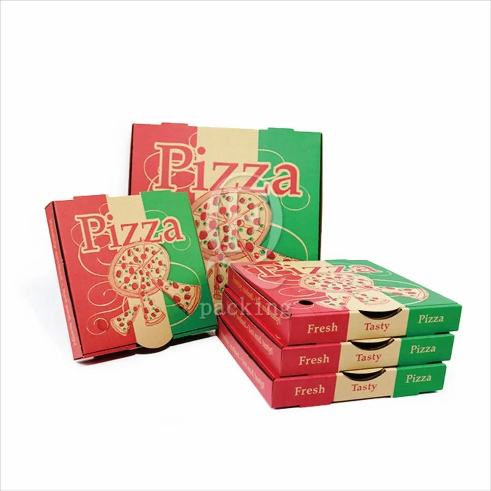 Oil-Proof Coating Compact Structure Customized Paper Cardboard Box for Late Night Takeaway