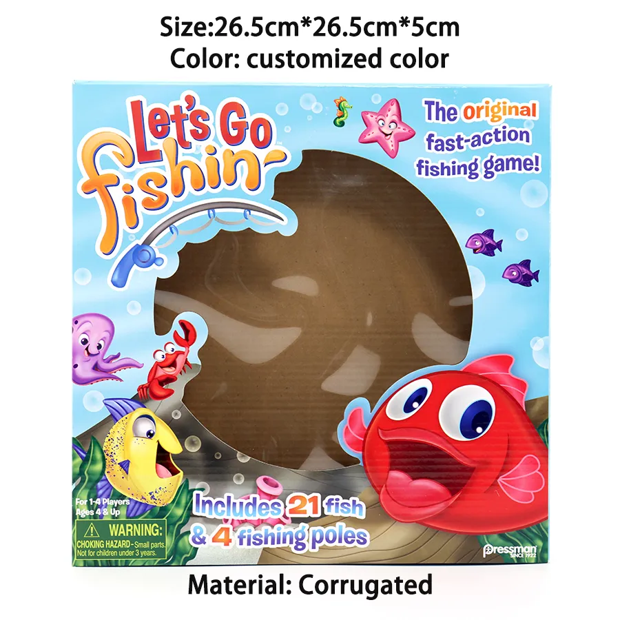 Wholesale Toy Box Full Color Luxury Shipping Boxes Paper Cardboard Kids Gift Box Colored Display Boxes with Window