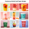 Wholesale Custom Plastic Recycle Cups 500ml600ml700ml U Shaped PP Plastic Cup Milk Tea Coffee