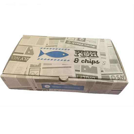 View Larger Image Add to Compare Share Biodegradable Fish and Chips Packaging Boxes Corrugated Paper Box