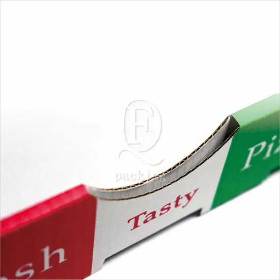 No Squeezing Compact Structure Customized Corrugated Pizza Box for School Dinner
