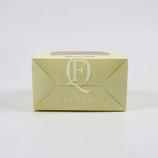 Prevent Leakage Simple Customized Rectangular Cake Packaging Box for Corporate Event