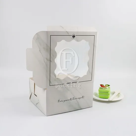 Moisture-Proof Compression-Resistant Customized Custom Printed Cheese Cake Box for Social Dance