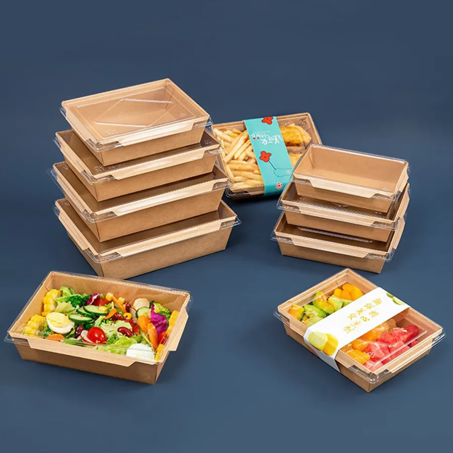 Fruit Packing Box/Take Away Box/Pizza Packing Box/Food Paper Packing Box/Disposablesalad Food Packaging/Lunch Box/Custom Cardboard Packaging Box