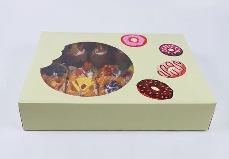 Exquisite High-Quality Printing Customized Packaging Square Cake Box for Club Celebration