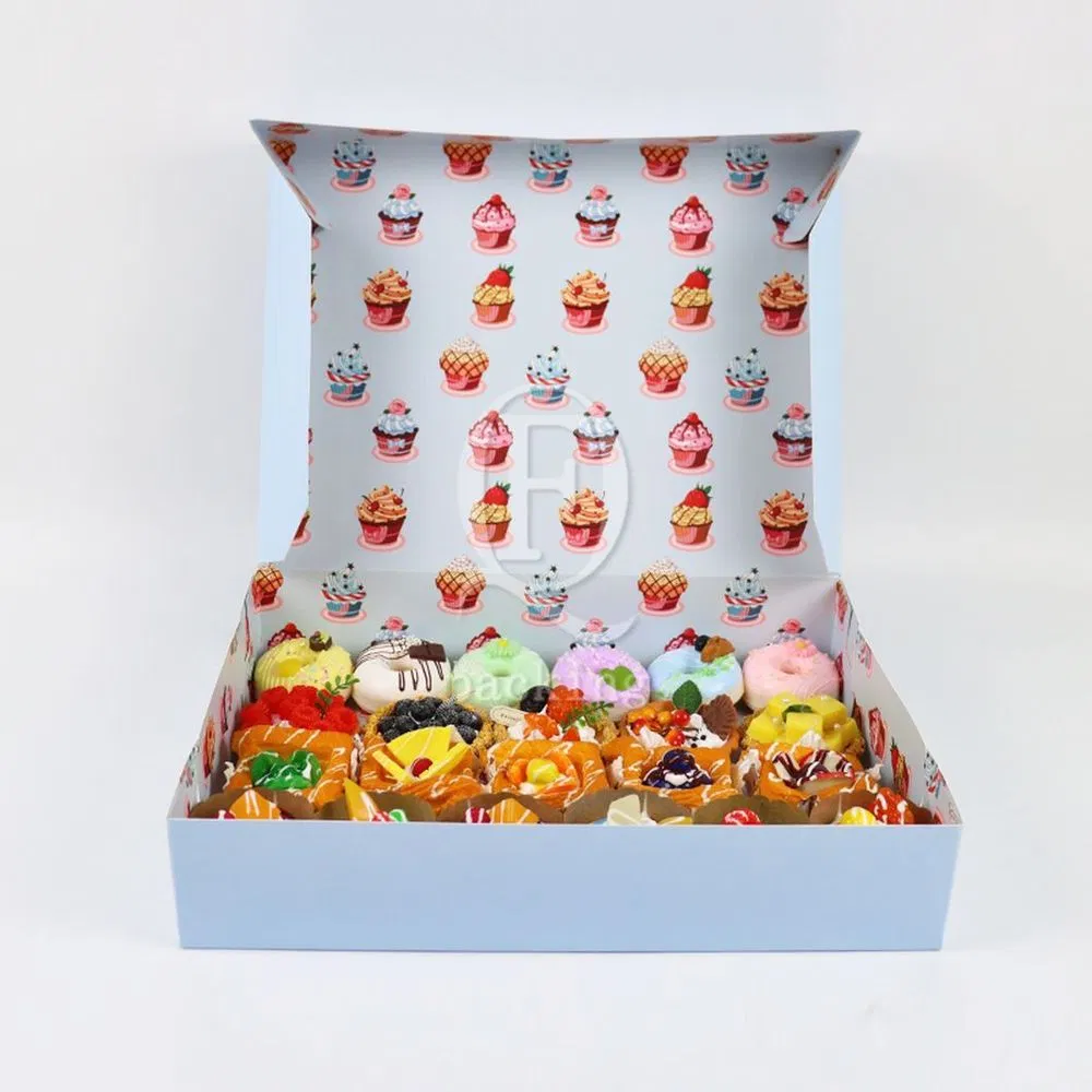 Multiple Sizes Reusable Customized Cardboard Sheet Cake Boxes for Birthday Party