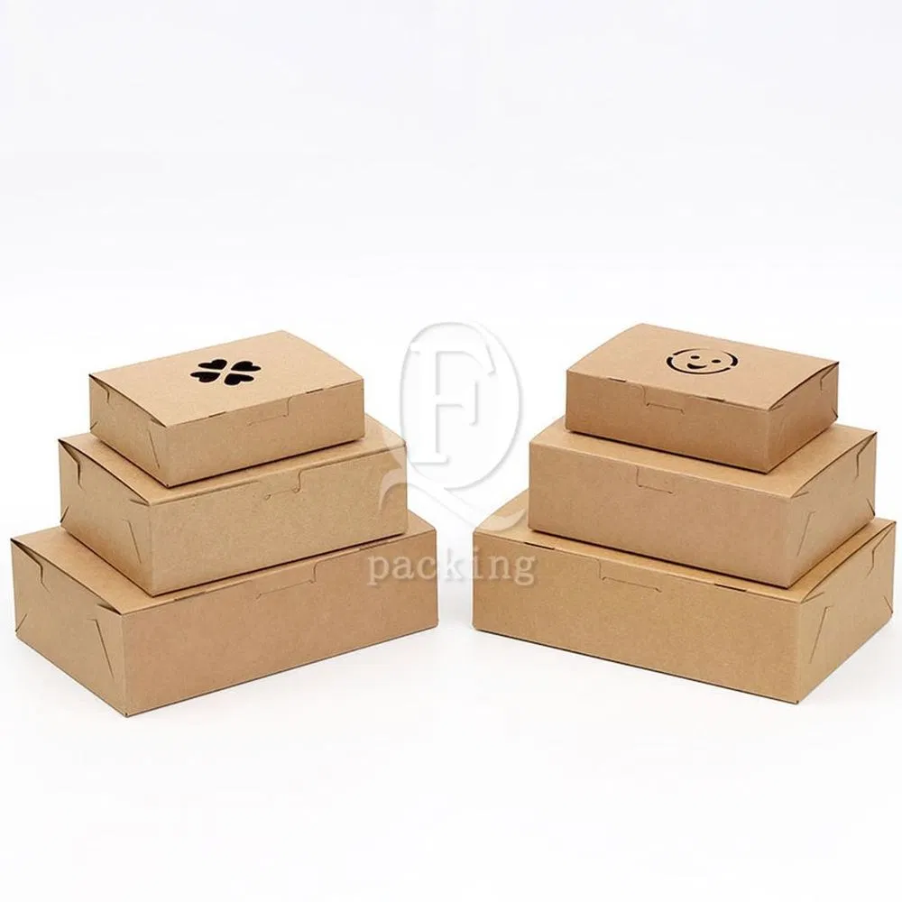 Environmentally Friendly Materials Oil-Proof Customized Disposable Paper Snack Boxes for Snacks