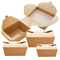 Kraft Paper Take out Containers Lunch Meal Food Box Disposable Storage to Go Packaging for Restaurant and Catering