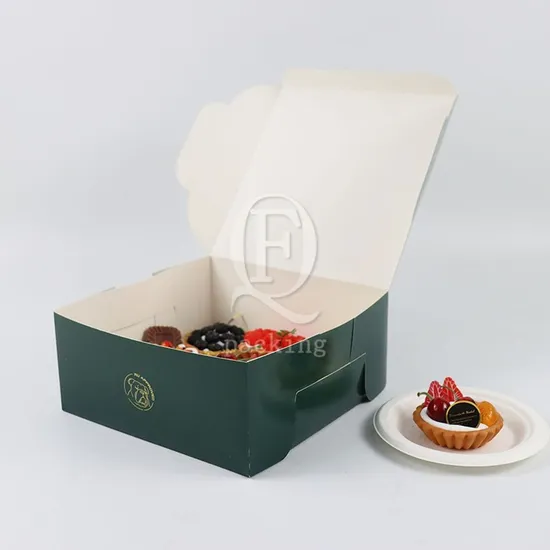 Easy to Carry Reusable Customized Triangle Cake Paper Box for Amusement Park