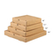 Wholesale Custom Pure Color Food Grade Degradable White Cardboard Corrugated Paper Pizza Box
