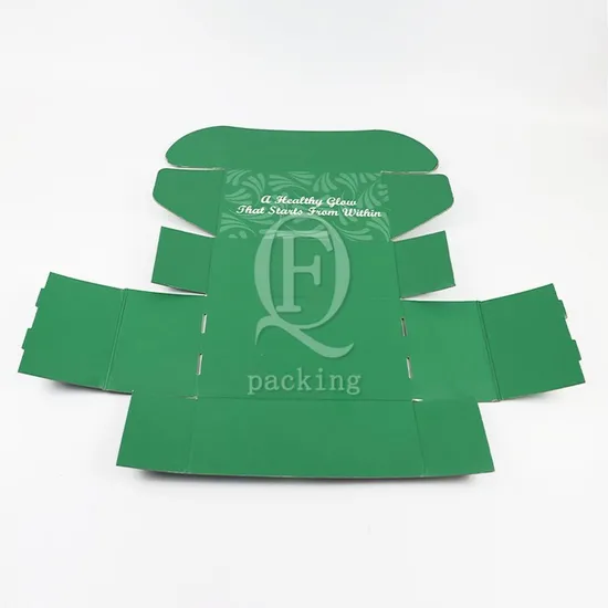 Green Unique Design Customized Printed Color Paper Box for Book Packaging