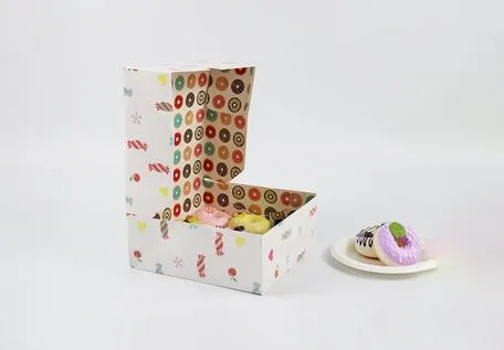 Easy to Stack Prevent Vibration Rectangle Paper Cake Box for Opening Ceremony